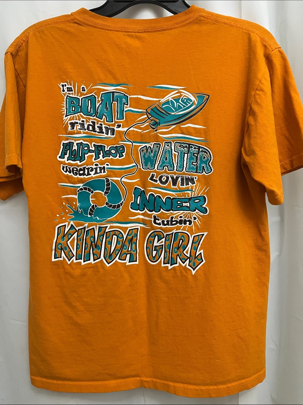 Women Girly Girl Originals Orange Graphic Tee